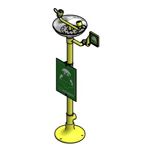 LAVA-OLHOS PEDESTAL C/RECOLHEDOR AÇO 2220SS